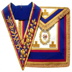 Tablier maçonnique canadien brodé sur mesure, fabriqué en usine, avec dentelle à coudre, pour la franc-maçonnerie - Product Image 6