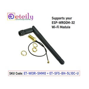 ETEILY ET-WI3R-SMMO เสาอากาศยางรูปเป็ด 2.4GHz 3dBi พร้อมขั้วต่อแบบตัวผู้ที่สามารถเคลื่อนย้ายได้ IP65 แบบยึดด้วยสกรู - Product Image 1