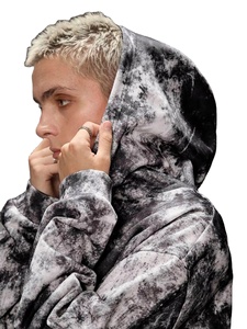 Sweat à capuche unisexe vintage en coton 100% imprimé par sublimation, fabrication OEM, étiquette privée, mode personnalisée, streetwear tendance - Product Image 4