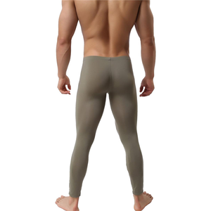 Legging de sport extensible pour homme, coupe slim, couleur unie, haute qualité, vêtements de sport, services OEM - Product Image 4