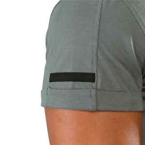 T-shirt de sport gris à manches courtes pour homme – Confortable, élégant, idéal pour la gym – Vente en gros de vêtements décontractés de haute qualité - Product Image 5