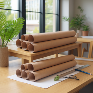 Vietnam Manufacturer's Custom Length Hexagonal Shipping Tube Corrugated Wall <b>Maps</b> Posters and Blueprints Storage - Product Image 2