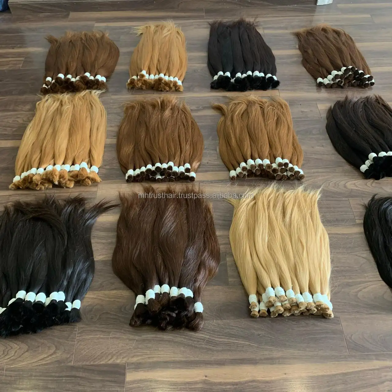 Cheveux vierges humains, vente en gros de cheveux vietnamiens bruts non transformés alignés sur les cuticules, cheveux bon marché pour les coiffeurs et les salons de coiffure
