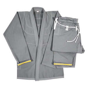 Kimono de Jiu-Jitsu OEM léger, uniforme de grappling 100 % coton avec coutures renforcées, tenue d'entraînement d'arts martiaux, standard IBJJF - Product Image 3