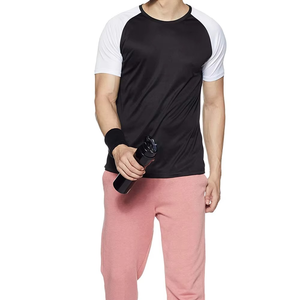 Cheap Price Men <b>Raglan</b> Sleeve T Shirt Black White Casual Athletic Tee Lightweight Breathable Short Sleeve Streetwear <b>Top</b> - Product Image 3