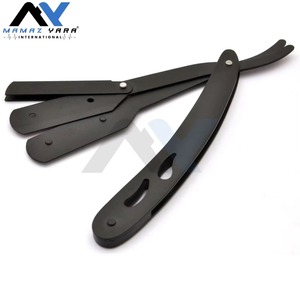 High Quality Vintage <b>Single</b> Blade Folding Stainless Steel Straight Razor for Men Face Body Grooming Professional Barber Shaving - Product Image 1