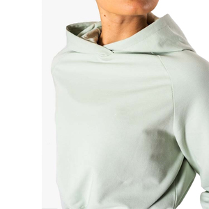 Sudadera Corta para Mujer HAMIO SPORTS, 100% Algodón, Manga Larga, Estilo Casual de Verano - Product Image 4