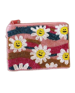 Monedero de Cuentas con Diseño de Flores y Dibujos Animados, Bordado a Mano, con Cierre, para Uso Diario, Viajes, Fiestas, Regalo para Mujeres y Niñas - Product Image 3