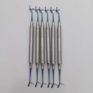Instrumento de restauración dental de 4 cabezales para resina, cuchillo de restauración estética con mango de silicona Clase II, manual, para odontología - Product Image 3