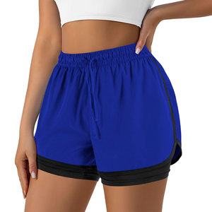 Elegant Design 2 in 1 <b>Shorts</b> For <b>Women</b> Lightweight Smooth Texture Blended Polyester Spandex Material <b>Long</b> Lasting Wear <b>Shorts</b> - Product Image 5
