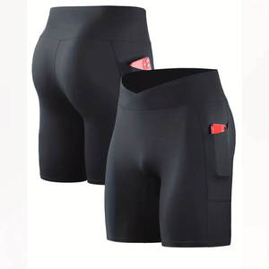 <b>Mens</b> Custom Logo <b>Compression</b> <b>Shorts</b> with Pocket Quick Dry Gym Fitness Workout Running Tights <b>Men's</b> Quick Dry Sport <b>Shorts</b> - Product Image 2
