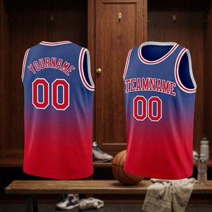 Maillot de basket sublimé personnalisé, noir et rouge, sans manches, coupe athlétique, uniforme de basket - Product Image 3