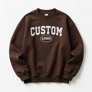 Sudadera de cuello redondo extragrande con estampado gráfico personalizado de moda, sudadera de hombros caídos de alta calidad y gramaje pesado para uso casual OEM - Product Image 5