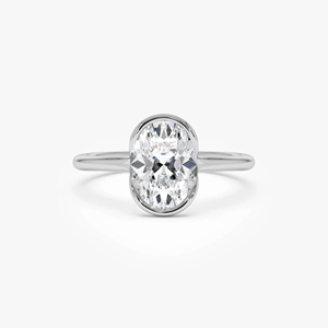 Anillo de compromiso de lujo con diamante de corte ovalado de 1.5 quilates, oro amarillo, estilo clásico, joyería para mujer - Product Image 4