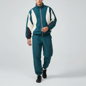 Breathable Nylon Windbreaker Tracksuit Regular Fit Jogging Sportswear Windproof <b>Jacket</b> Set - Product Image 1