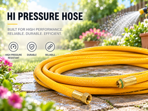 Manguera de PVC de Alta Presión KARYON, 10 mm de Diámetro Interior, 16 mm de Diámetro Exterior, Rollo de 100 m, Manguera de Aire Neumática Industrial Flexible de Color Amarillo para Aire - Product Image 1