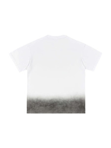 Washed <b>White</b> Oversized Cotton <b>Tee</b> Gradient Wash Streetwear T-Shirt Heavyweight Oversized <b>White</b> <b>Tee</b> Unisex Vintage Wash T-Shirt P - Product Image 2