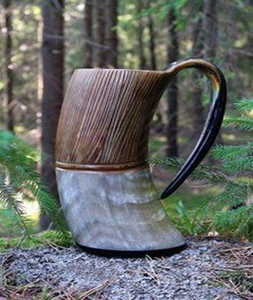 100% Premium Quality Handmade Buffalo Horn <b>Mug</b> Natural Crafts Product - Product Image 1