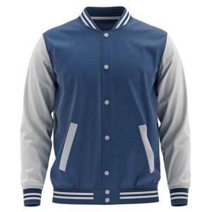 ขายเสื้อแจ็คเก็ตวาร์ซิตี้ขนสัตว์แบบกำหนดเองคุณภาพสูงสำหรับผู้ชาย เสื้อแจ็คเก็ตวาร์ซิตี้ทันสมัยและให้ความอบอุ่นสำหรับทุกฤดูกาล - Product Image 2