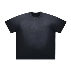 เสื้อยืดคอกลมแขนสั้นทรงปกติสำหรับผู้ชาย ดีไซน์โอเวอร์ไซส์ สไตล์ลำลอง ผ้าถักเจอร์ซีย์  ลายพิมพ์ตามสั่ง ผ้าฝ้าย 100%  โลโก้ด้านหน้า - Product Image 5