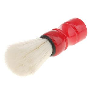Pinceau à raser pour barbe et moustache pour homme avec poils de blaireau de qualité supérieure et manche en bois rouge, pour l'entretien des moustaches - Product Image 2