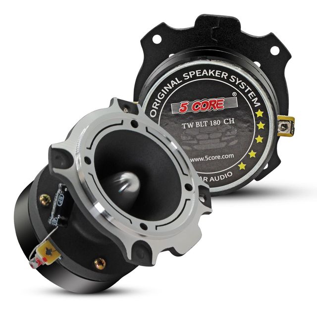 5-Core 3.5 Inch Aluminum Tweeters 4 Ohm 600W Peak Car Audio Speaker Pair