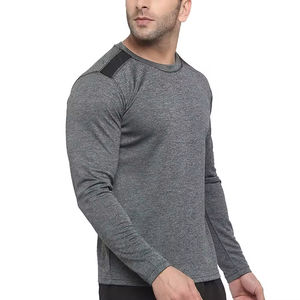 T-shirt d'entraînement pour hommes, broderie de logo personnalisée, mélange de coton de haute qualité, fournisseur de vêtements de fitness et de sport - Product Image 4