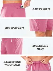 Shorts de jogging d'été pour hommes, couleur unie, respirants, avec cordon de serrage, shorts de sport personnalisés avec broderie pour la course à pied - Product Image 3