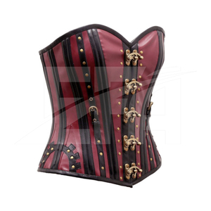 Top Corset para Mujer, Sexy, 2026, Logotipo Personalizado, Servicio OEM, Venta al Por Mayor, Alta Calidad, para Club, de Cuero Negro - Product Image 5