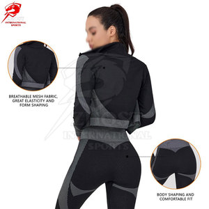 Ensemble de yoga athlétique 3 pièces tendance avec design flexible pour l'entraînement en salle de sport, la course à pied et les mouvements quotidiens - Product Image 5