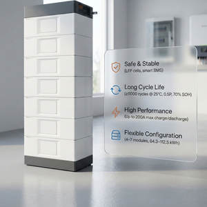 Banco de Baterías Modular de Almacenamiento de Energía de Alto Voltaje 64-112kWh LiFePO4 200A, Gabinete Apilable, CAN RS485, Solución Personalizada - Product Image 3