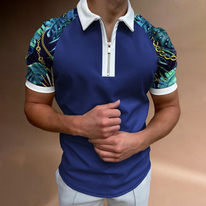 Chemises en coton polyester personnalisées, polos unis pour hommes avec logo, polos pour hommes avec logo personnalisé imprimé - Product Image 2