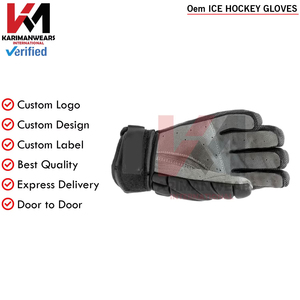Guantes de Hockey con Logotipo Personalizado, Ajuste Flexible, Guantes Protectores para Entrenamiento, Partidos y Deportes, Suministro OEM - Product Image 2