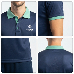 Camiseta Polo Deportiva Personalizada para Hombre, Diseño de Cuello en Contraste, Ropa Deportiva de Secado Rápido, Camisetas Polo de Poliéster al por Mayor para Hombre, Uniformes - Product Image 3