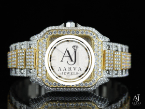 Montre mécanique automatique pour homme Iced Out, carrée, avec diamants Moissanite VVS, bijoux de luxe Hip Hop - Product Image 4