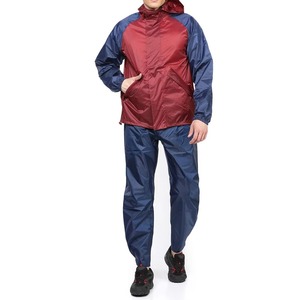 Ensemble de survêtement coupe-vent pour homme, grande taille, uni, à capuche, imprimé, imperméable, poids moyen, respirant, écologique, pour l'extérieur, hiver, OEM - Product Image 3