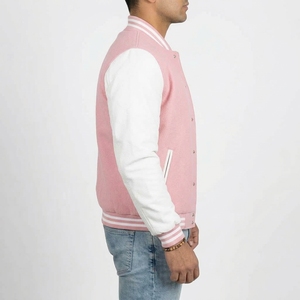 Veste universitaire unisexe de haute qualité, coupe ajustée, en toile, col montant, style basketball, service OEM - Product Image 5