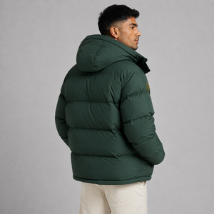 Veste matelassée oversize pour homme de haute qualité, logo personnalisé, chaude, légère, streetwear d'hiver, vente en gros - Product Image 4