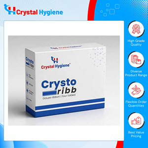 Cinta de gasa CRYSTO-RIBB (estéril por gamma) con certificación CE/ISO, la más vendida, para uso en otorrinolaringología, odontología y empaquetamiento de cavidades estrechas - Product Image 2