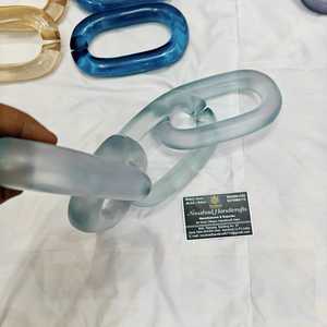 home decoration The Customization <b>resin</b> Chain links very big size and <b>clear</b> colors multi colors <b>resin</b> big links available - Product Image 2