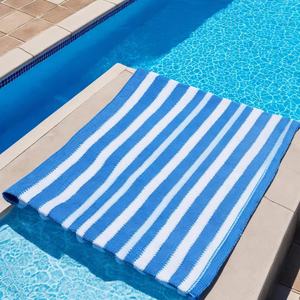 Toalla ligera con rayas hecha de material de algodón suave, toalla con rayas que proporciona un secado rápido y una gran capacidad de absorción, toallas con rayas - Product Image 1
