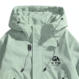GYM Active Lightweight <b>Soft</b> <b>Shell</b> Waterproof Breathable Quick Dry Outdoor <b>Hooded</b> <b>Jacket</b> Functional Sports Single Layer Windproof - Product Image 4