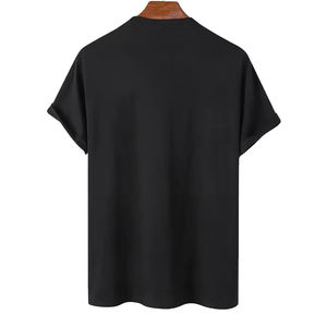 ผู้ผลิตเสื้อยืดขายส่ง เสื้อยืดคอตตอน 100% แบบสั่งทำพิเศษ มีกระเป๋าคู่ขนาดใหญ่ เสื้อยืดโอเวอร์ไซส์สำหรับผู้ชาย - Product Image 3