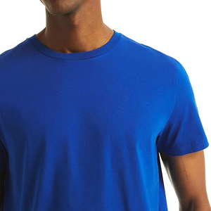 Men's Regular Fit Solid Color O-Neck Short Sleeve Cotton T-<b>Shirt</b> Casual Jersey Knitted Blank Design - Product Image 6