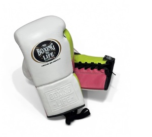 Guantes de Boxeo Personalizados de Piel de Vacuno Auténtica 'No Boxing No Life' para Entrenamiento de MMA, con Cordones, Unisex, Ligeros y Transpirables - Product Image 4