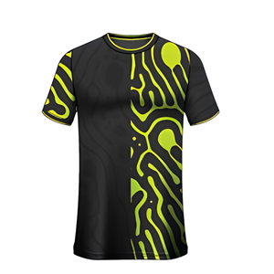 เสื้อเจอร์ซีย์พิมพ์ลายแบบซับลิเมชั่น โพลีเอสเตอร์ 100% ระบายเหงื่อได้ดี ออกแบบเองได้ แขนสั้น ทรงสปอร์ต เหมาะสำหรับฟุตบอล บาสเกตบอล - Product Image 1