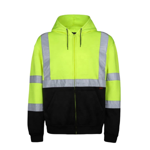 Sweat à capuche de sécurité personnalisé pour homme, style vintage délavé, 100 % coton, épaules tombantes, fermeture éclair, imprimé en relief, pour hommes et femmes - Product Image 1