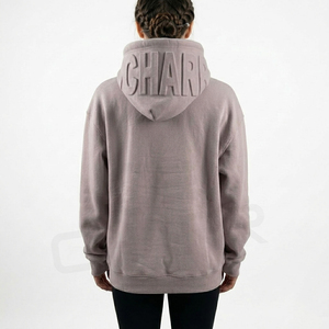 Sudadera con Capucha al por Mayor de 420 Gramos, con Logotipo Personalizado, Estilo Urbano, de Algodón Premium, Unisex, para Hombre, Sudadera con Capucha Gruesa con Relieve 3D - Product Image 3