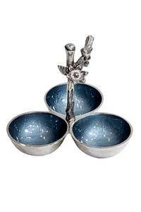 Bol de service unique en métal avec finition émaillée, parfait pour servir des aliments lors de festivals, de réunions familiales et de célébrations - Product Image 3