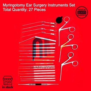 Juego de Miringotomía Quirúrgica ENT de 27 Piezas, Acero Inoxidable Sólido, Aprobado por CE, Autoclavable, Reutilizable, de la Mejor Calidad para Cirugía del Oído Medio - Product Image 5
